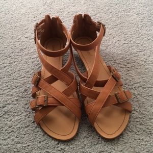 Brown Strappy Sandals