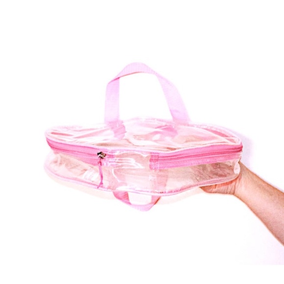 SOLD!! Vintage 90s Clear Pink Heart Purse SOLD!! - Picture 3 of 3