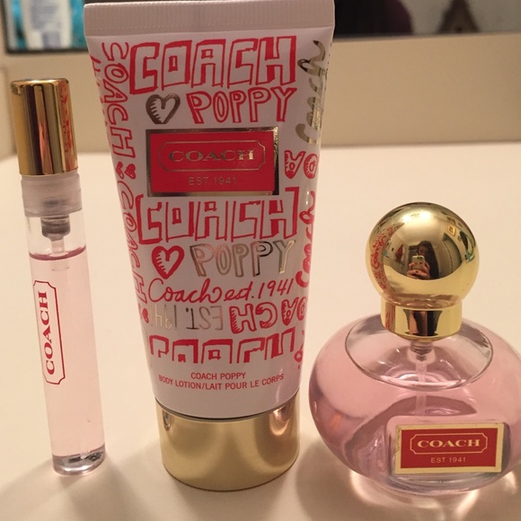 Coach Poppy Lotion and Perfume set