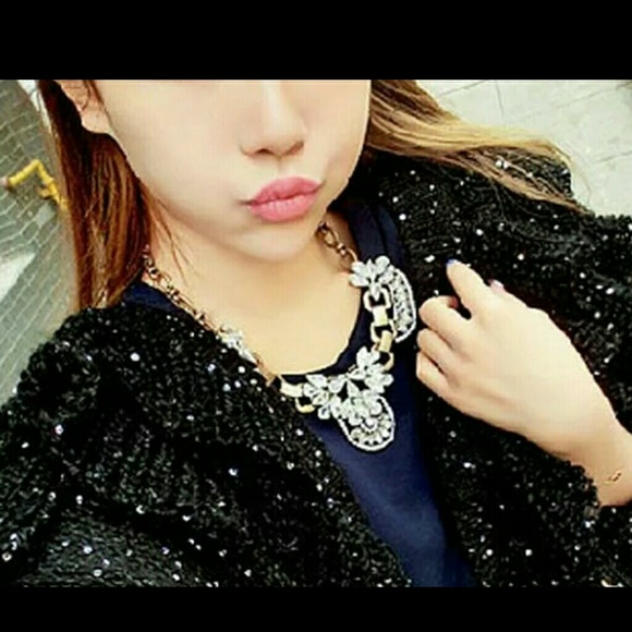 Sale! CHUNKY STATEMENT Necklace Adjustable - Picture 2 of 2