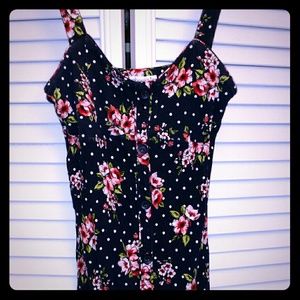 Aeropostale Navy floral short dress