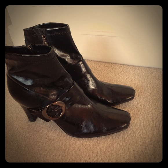 Etienne Aigner Black Ankle Boots