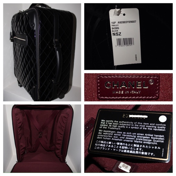 ❌SOLD❌Chanel Trolley Suitcase Travel Bag Black - Picture 4 of 5