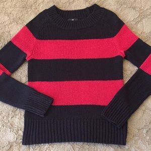 GAP Navy & Pink Knit Sweater