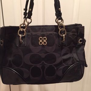 Black coach purse