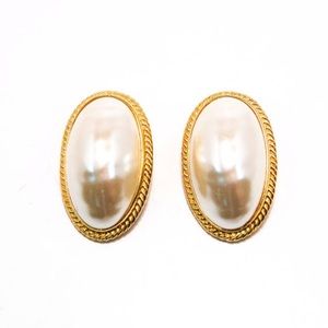Givenchy Mabe Pearl Earrings, Clip On