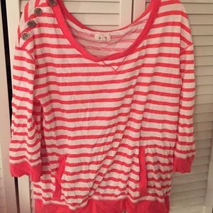 Nautical Crewneck with Should Buttons