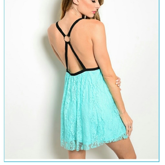 May & July Aqua Colored Top - Picture 2 of 4