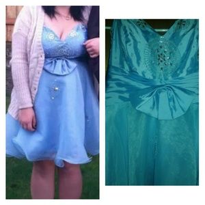 Plus size strapless homecoming/prom dress