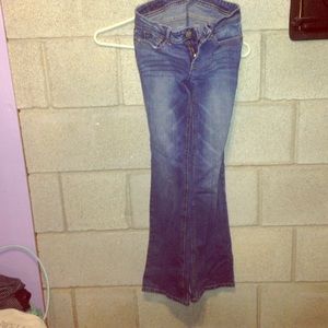 Blue flare jeans:)