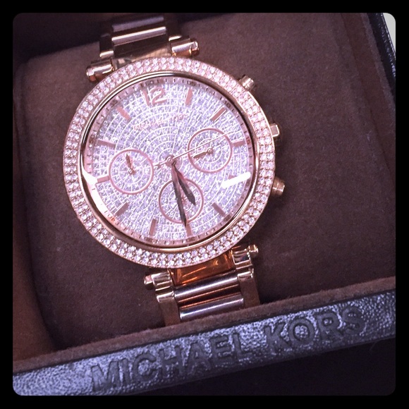 Michael Kors Accessories - Authentic MK Rose Gold-Tone Stainless Steel Watch