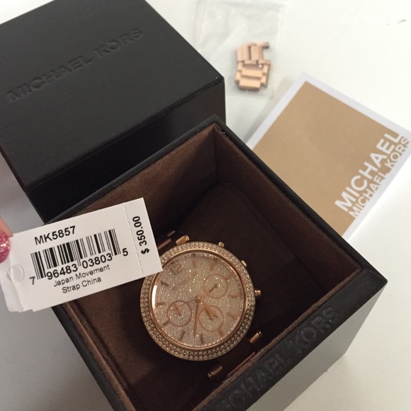Authentic MK Rose Gold-Tone Stainless Steel Watch - Picture 2 of 4