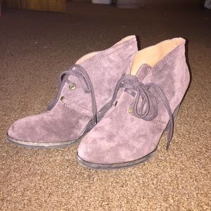 Brown suede Lucky Brand booties