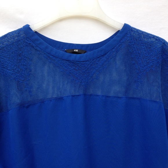 *FINAL SALE*Cobalt Blue Short Sleeve Top - Picture 2 of 2