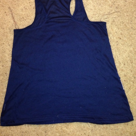 Lace Navy Tank Top - Picture 3 of 3
