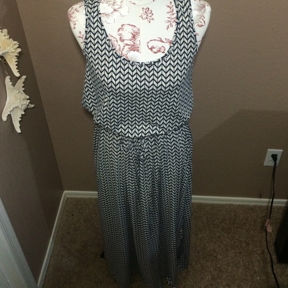 Chevron maxi dress