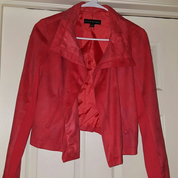 Faux soft leather jacket