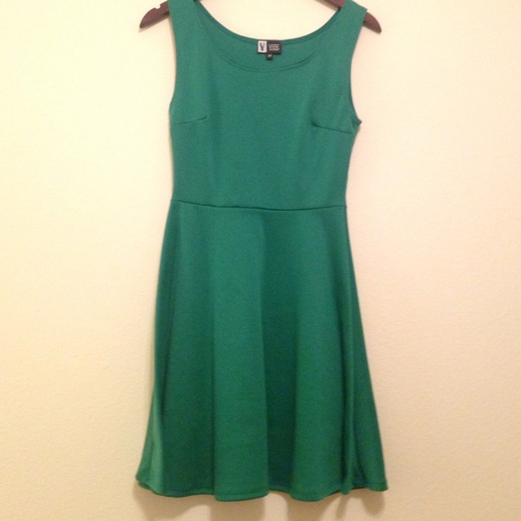 Emerald green dress