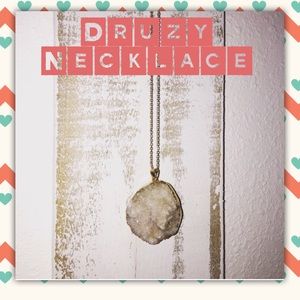 🔥Druzy Agate Necklace, new!