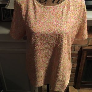 J.Crew new with tags sparkle short sleeve tee L
