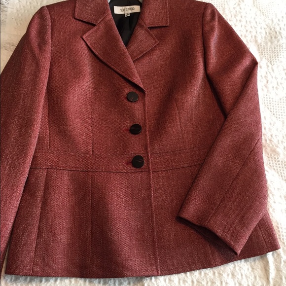 Burgundy and brown stylish blazer from Suit Studio - Picture 2 of 3