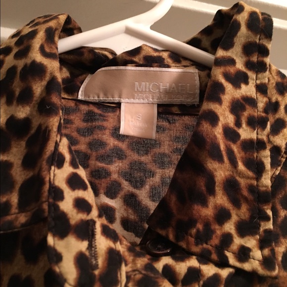 Michael Kors leopard blouse - Picture 2 of 2