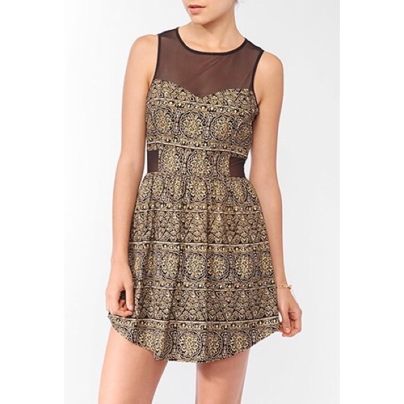 Mesh Aztec Dress