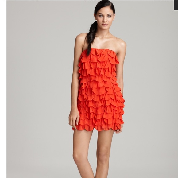 LEIFSDOTTIR tiered ruffle strapless dress