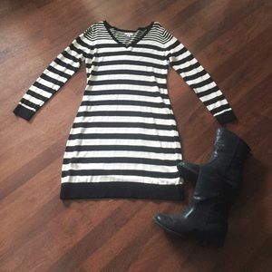 Black & White Sweater Dress