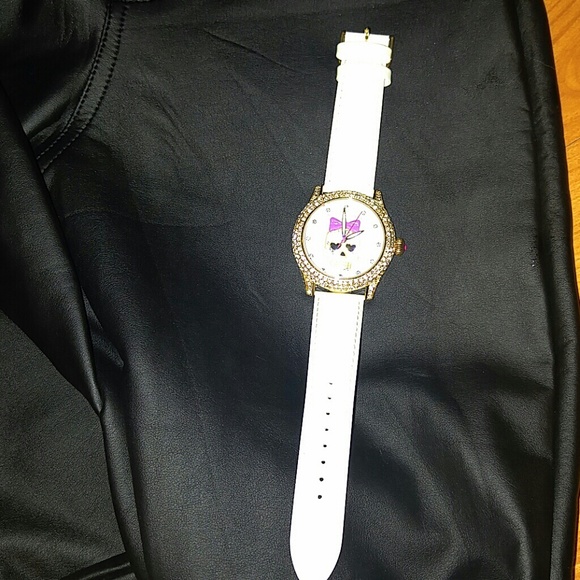 Betsey Johnson skeleton bling watvh