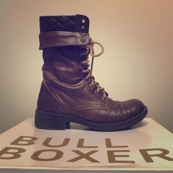 Size 6 Brown Bull Boxer Combat Boots