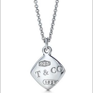 Tiffany and Co. 1837 Square Pendant Necklace