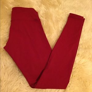 Lululemon full-on-luon burgundy leggings