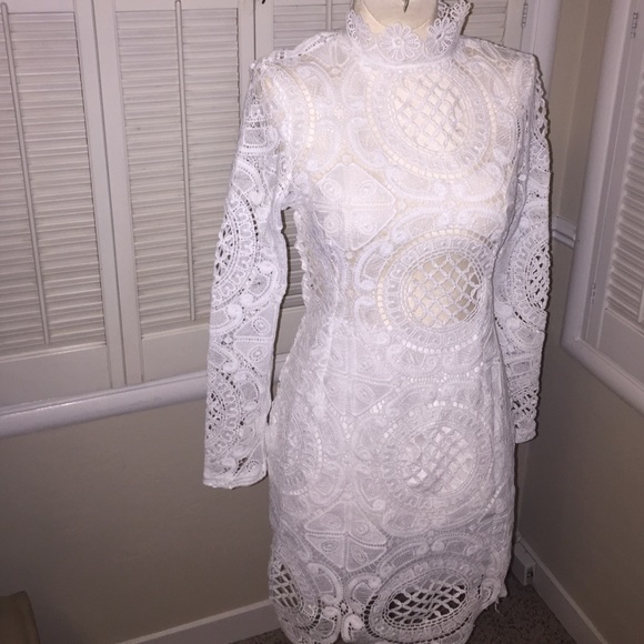 White lace dress