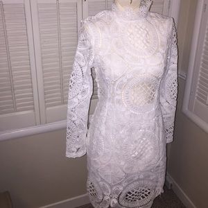 White lace dress