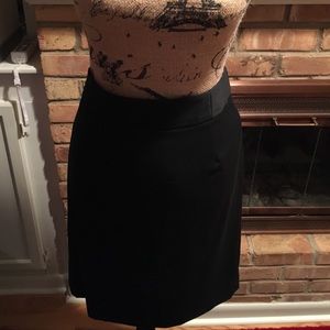 J. Crew black wool pencil skirt. Size 6