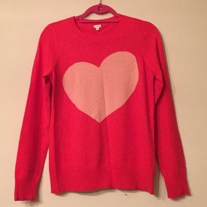 J. Crew Sweaters - J.Crew Red Heart Sweater Size S J. Crew Sweaters - J.Crew Red Heart Sweater Size S