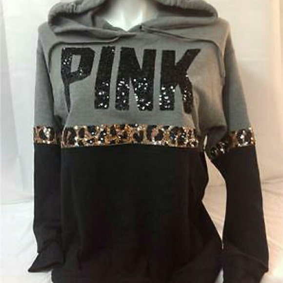 Vs pink bling hoodie - Picture 1 of 2