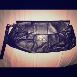 SOLD Black clutch purse