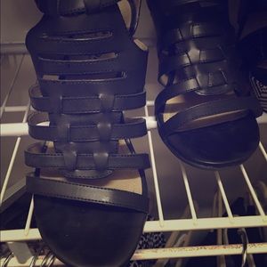 Black Wedge Sandals, Kenneth Cole
