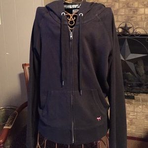 Pink VS Peace/Love Bling Hoodie