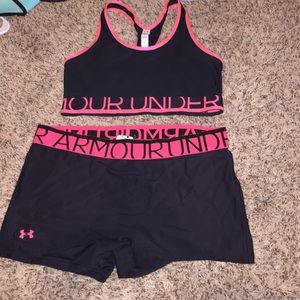underarmour sports bra / spandex set