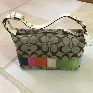 Coach small purse color bar