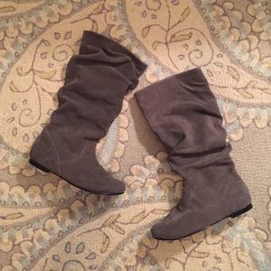 Grey Suede Boots!