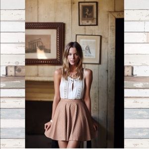 Anthro Sunday in Brooklyn vegan leather skirt