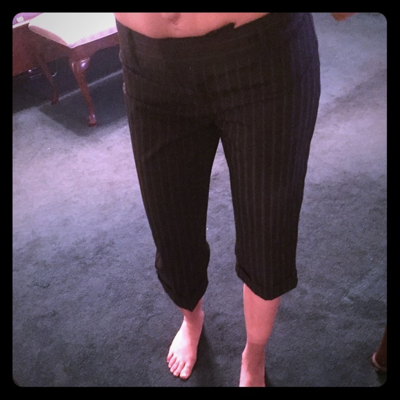 Business pinstriped Capri pants!