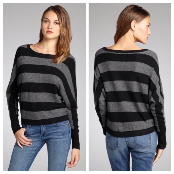 BCBGMAXAZRIA Striped Camille Dolman Sweater