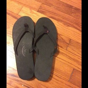 Rainbows leather beach sandals