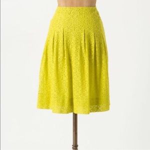 Tart citron Anthropologie skirt