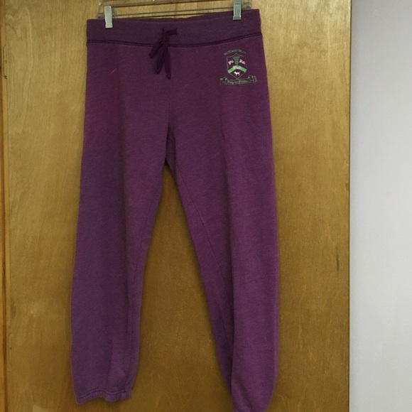 Victoria's Secret Phi Beta Pink Pants, cropped